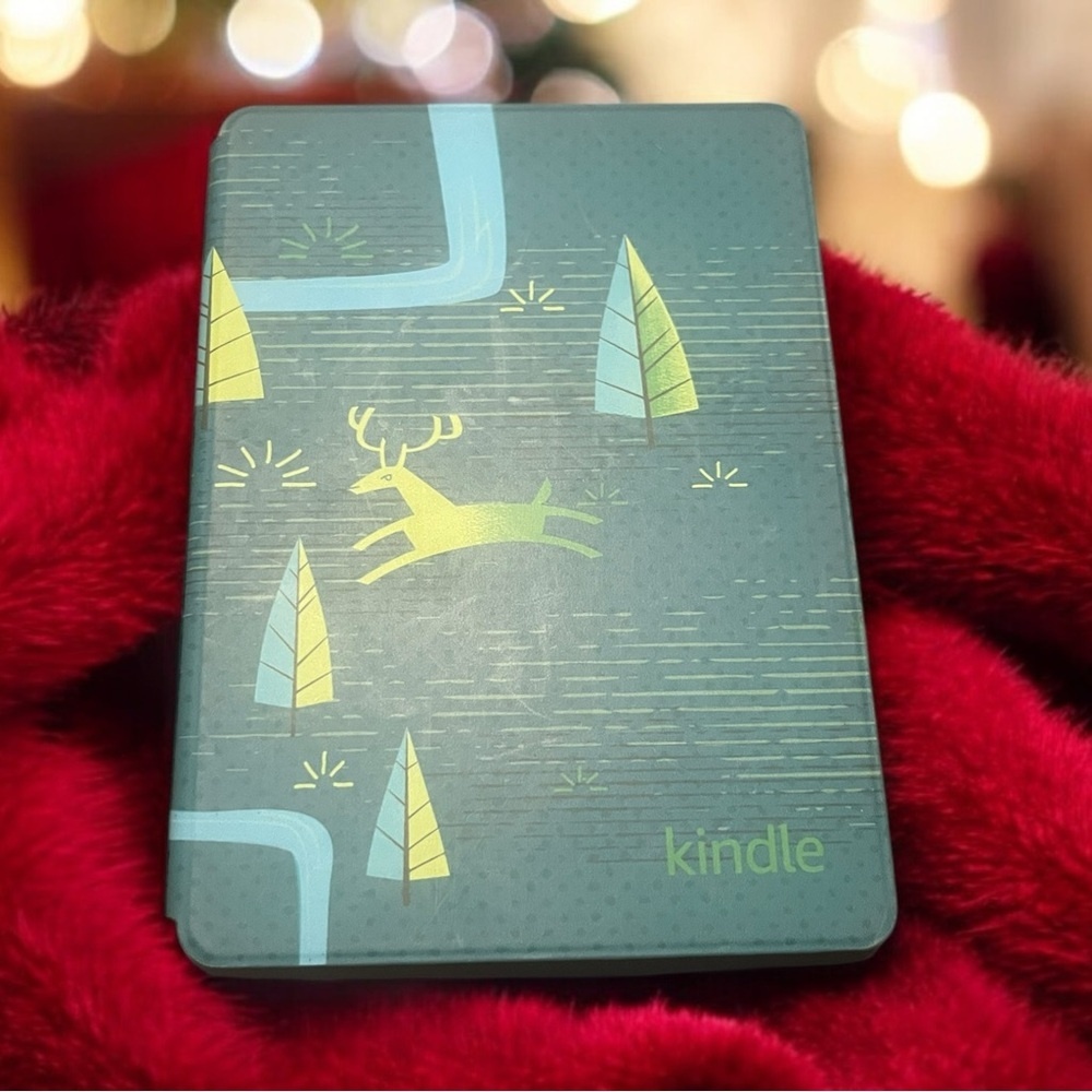 Amazon Official Kindle Fire Tablet Case Green Trees Protective Cover Modern